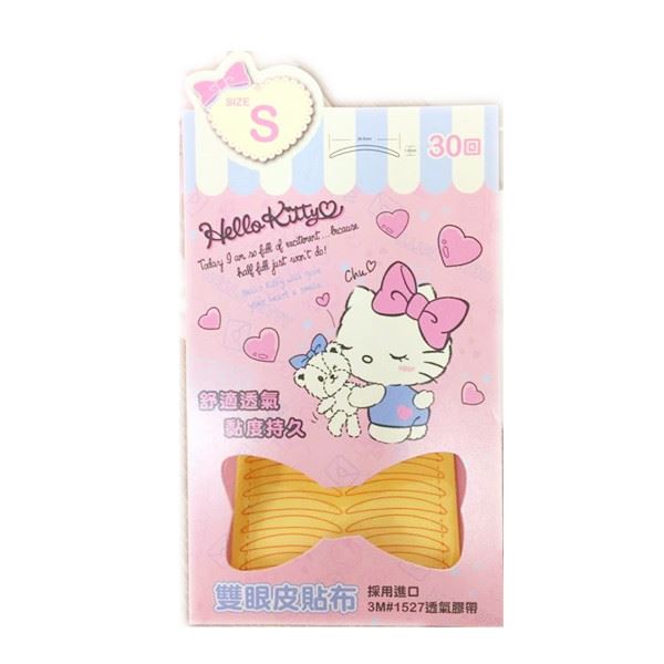 台灣製  三麗鷗系列 Hello Kitty 凱蒂貓  隱形雙眼皮貼.雙眼皮膠 30回-   KT-1077-S . KT-1078-M . KT-1079-L