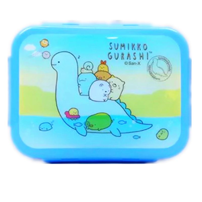 Sumikko Gurashi 角落生物 - 小夥伴  壓扣保鮮盒(小)3款 - 咖啡色-杯子 . 藍色-恐龍  .  粉色-食物 