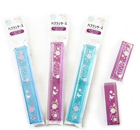 日本製  729812  花朵牙刷盒   4900662729812