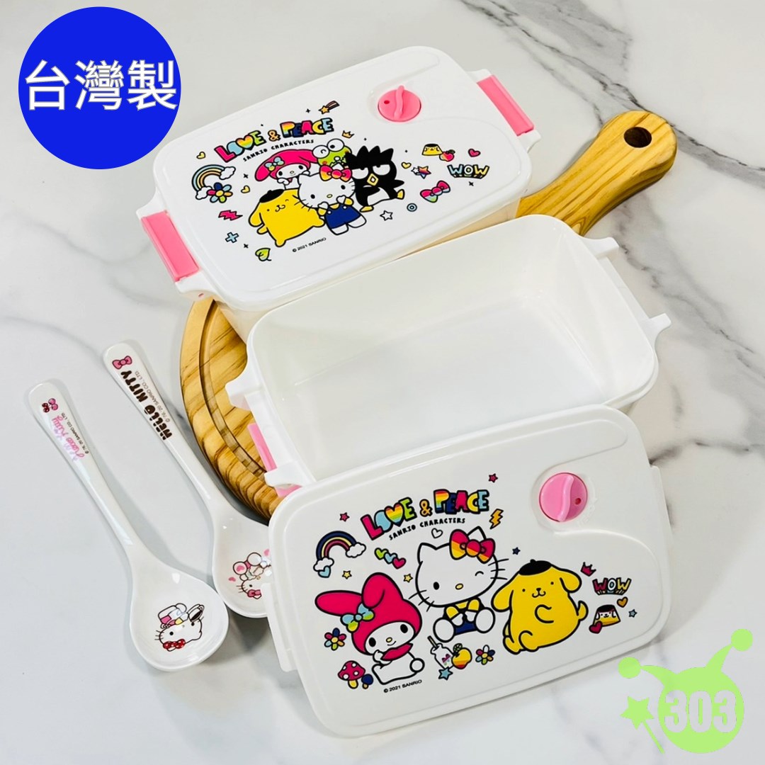 三麗鷗單層微波餐盒(2款) 4713077261514