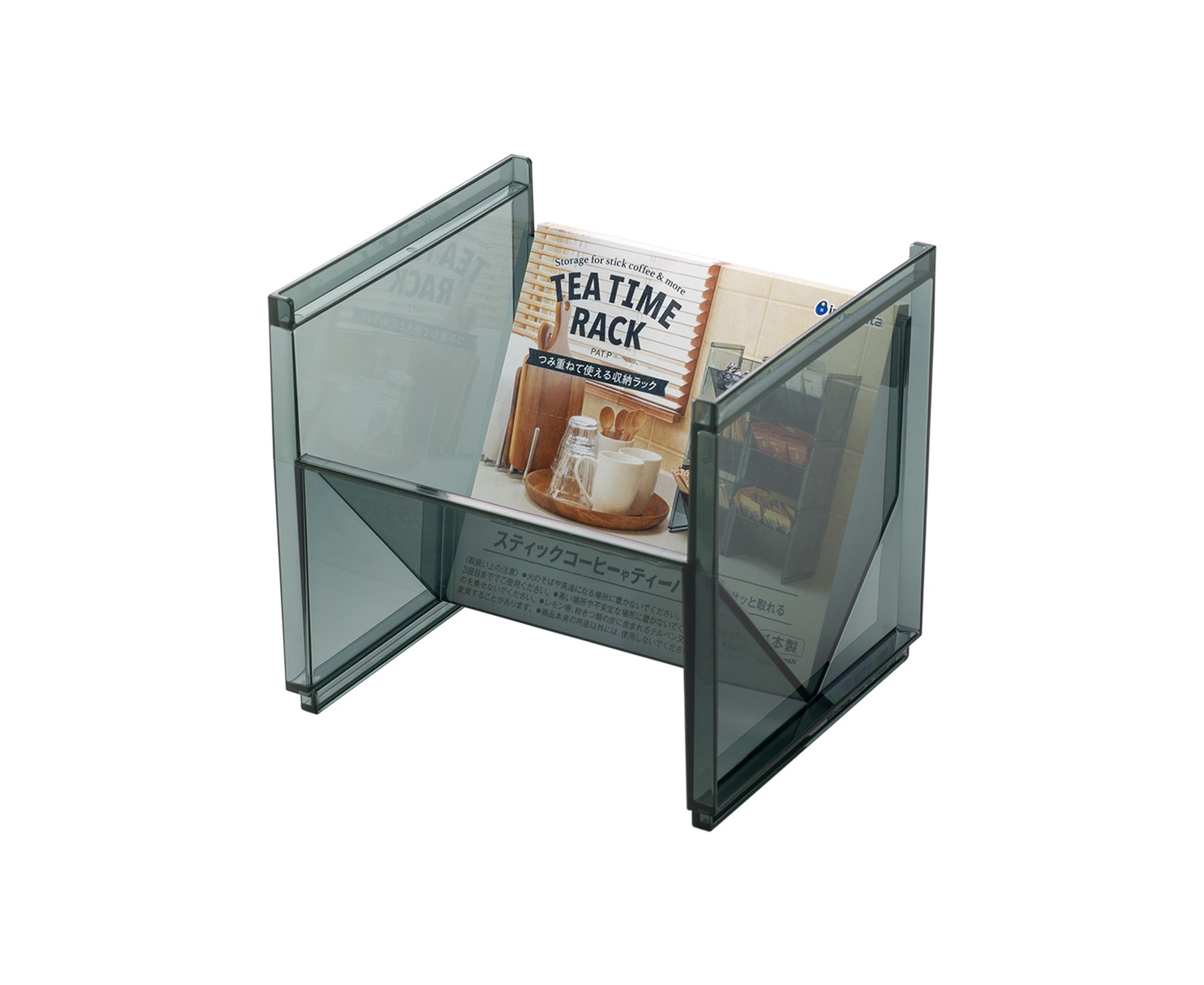 【INOMATA】茶包小物架-透黑4905596034872/透明 4905596034889