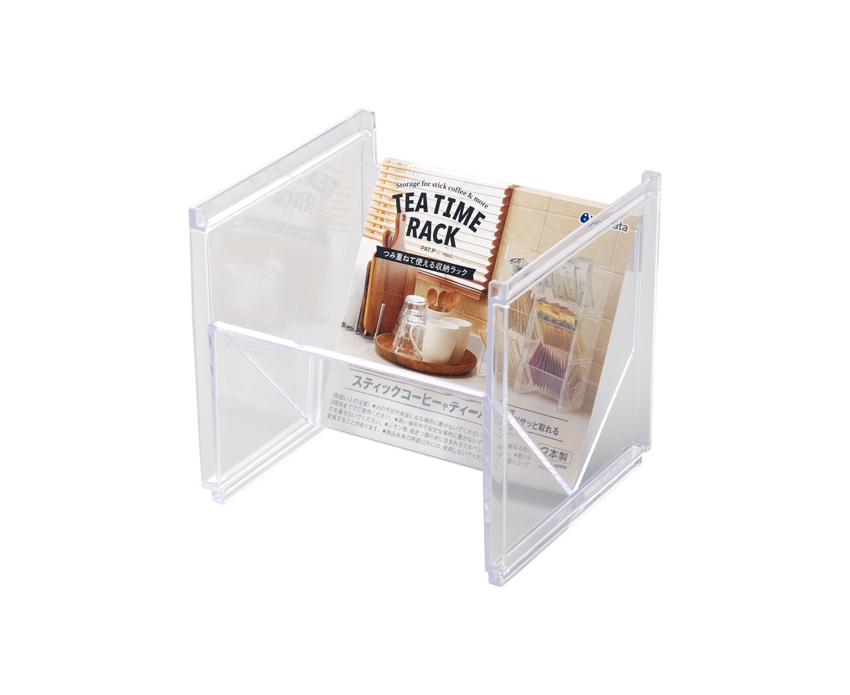 【INOMATA】茶包小物架-透黑4905596034872/透明 4905596034889