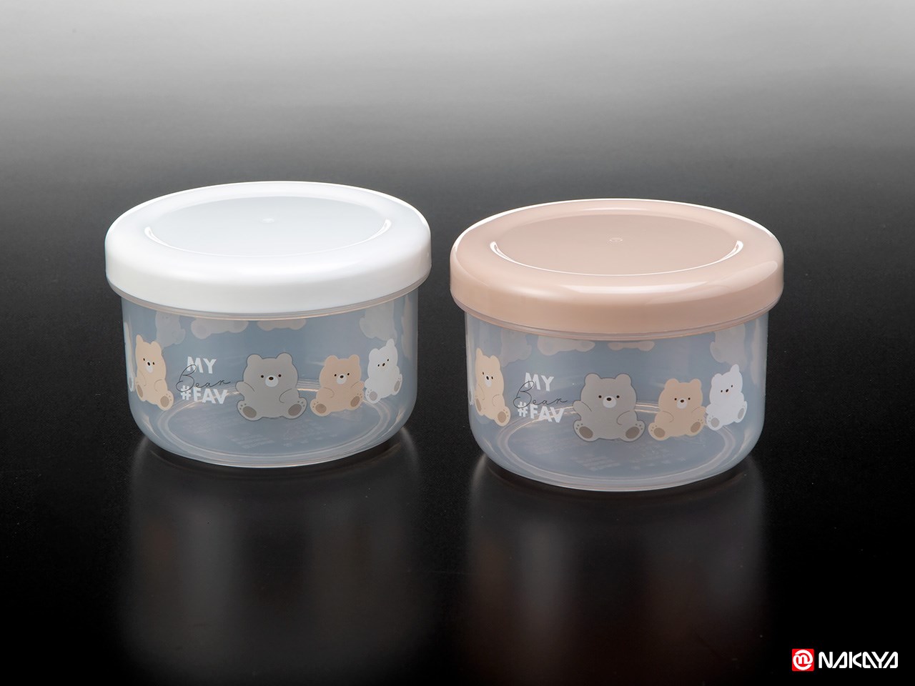 【NAKAYA】K671 小熊圓型收納罐-300ml  4955959167105