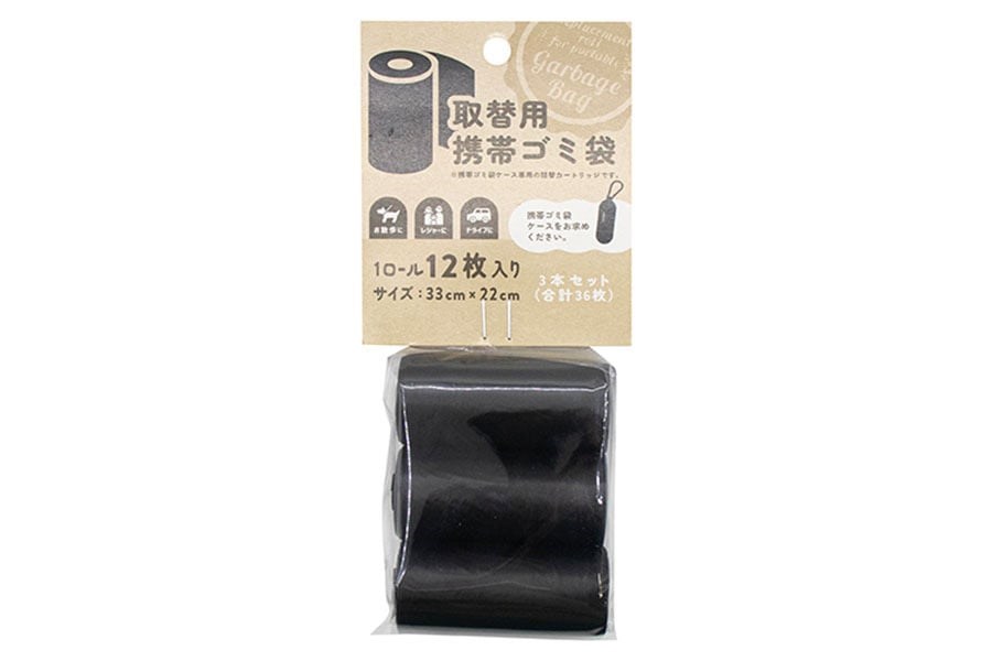【YAMADA】 3236攜帶式垃圾袋-補充3入(12P)