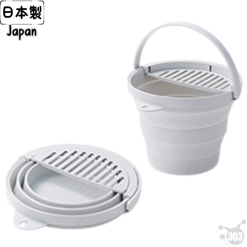 日本製 折疊圓形水桶 8L