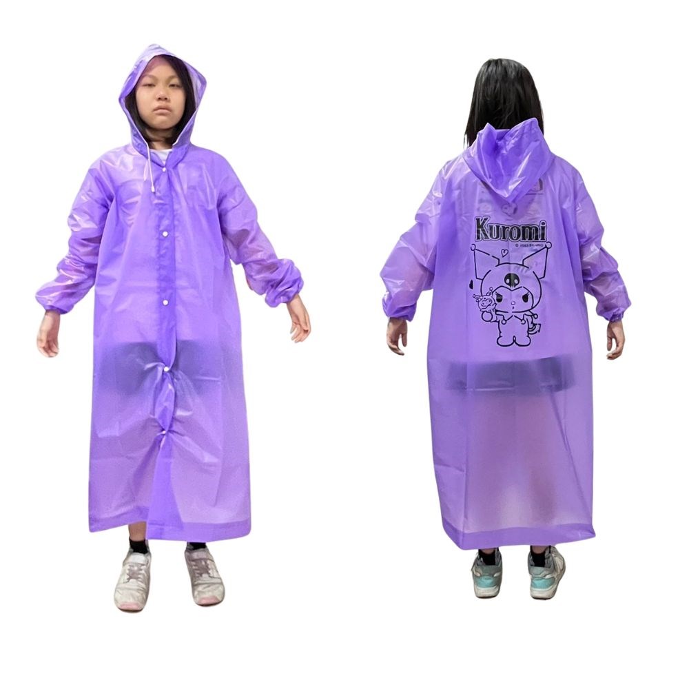 三麗鷗 酷洛米 人魚漢頓 醜魚 大耳狗 成人EVA雨衣