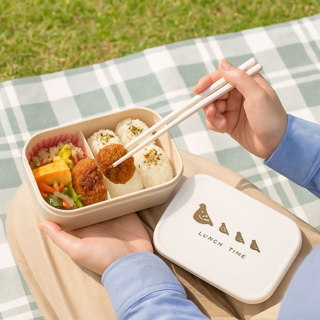 日本製 隔板便當盒