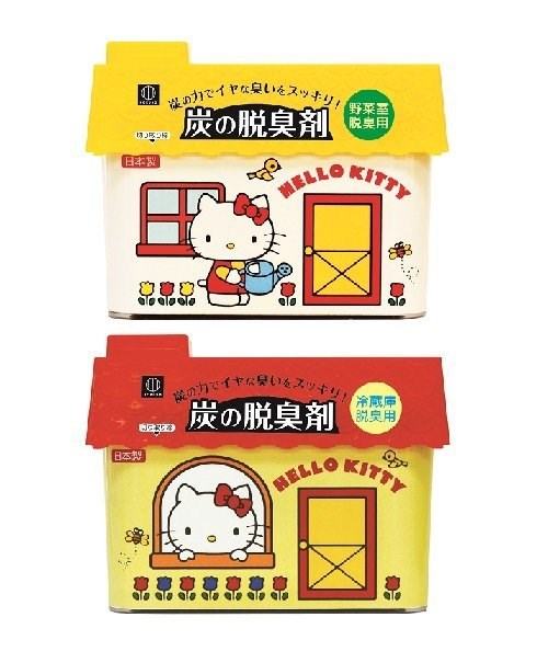 日本製 小久保 KOKUBO   Hello Kitty凱蒂貓   炭の脱臭剤- 冷蔵庫用  .  野菜室用