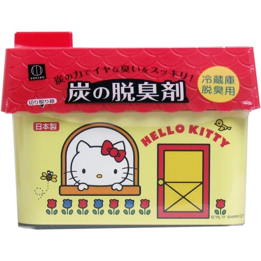 日本製 小久保 KOKUBO   Hello Kitty凱蒂貓   炭の脱臭剤- 冷蔵庫用  .  野菜室用