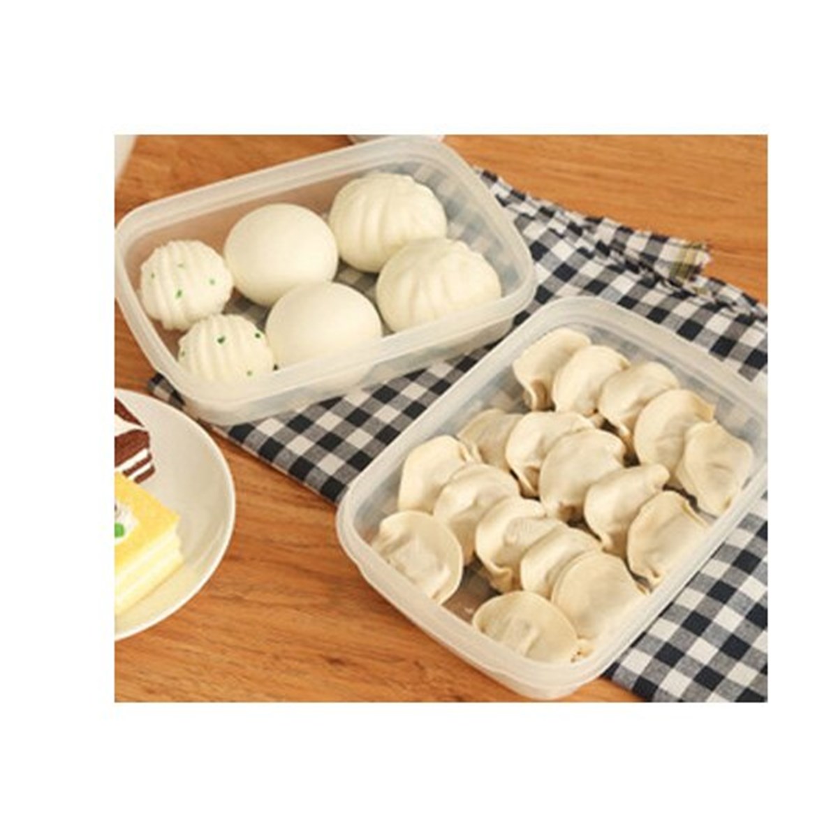 日本製  SANADA  A5922 冷凍庫 保鮮盒-扁平  1.5L   4973430020992