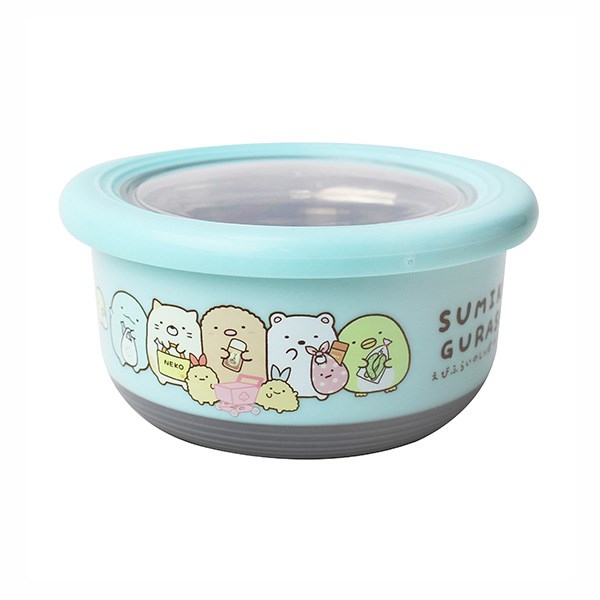 Sumikko Gurashi角落生物-小夥伴 SG68461 不鏽鋼圓形保鮮餐碗 - 大 700ml 