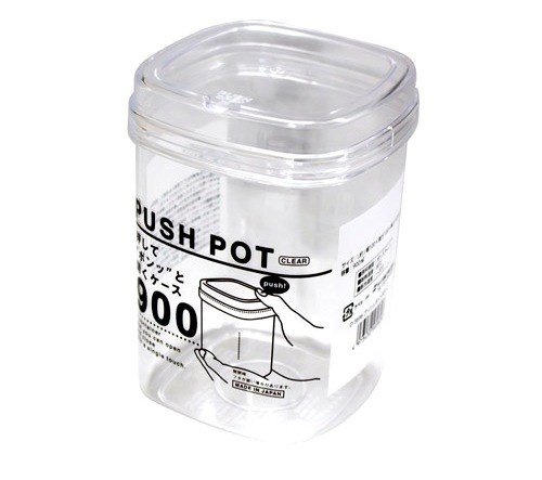 日本製   SANADA     A5696   PUSH  收納罐  -  900 ml