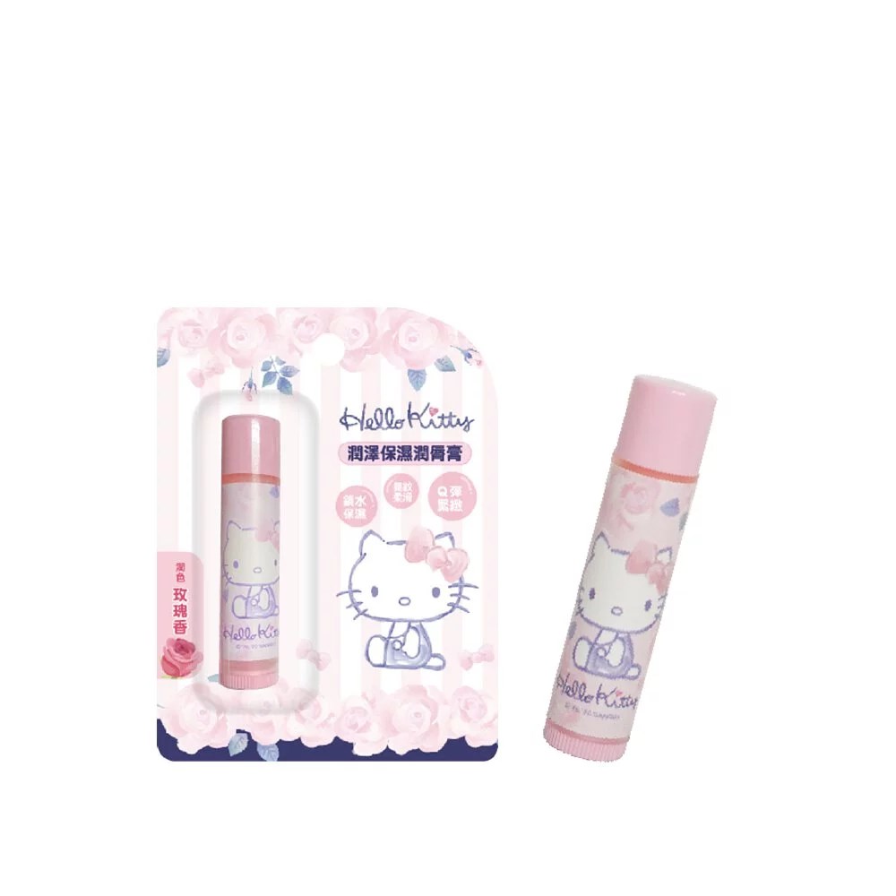 三麗鷗 Hello kitty 凱蒂貓  .  KIKI  LALA 雙子星   護唇膏 4g  