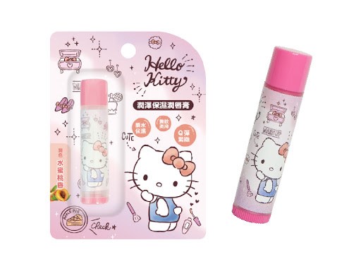 三麗鷗 Hello kitty 凱蒂貓  .  KIKI  LALA 雙子星   護唇膏 4g  