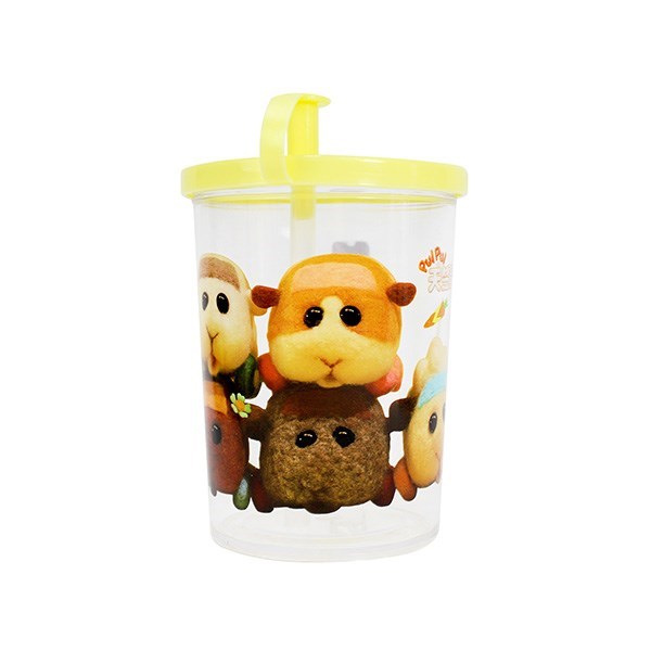 天竺鼠車車吸管杯-黃4718733265172/粉4718733265189  