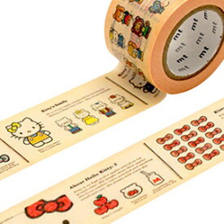 日本製 mt x sanrio 聯名合作款 HelloKitty 凱蒂貓圖畫書 和紙膠帶  4971910197271