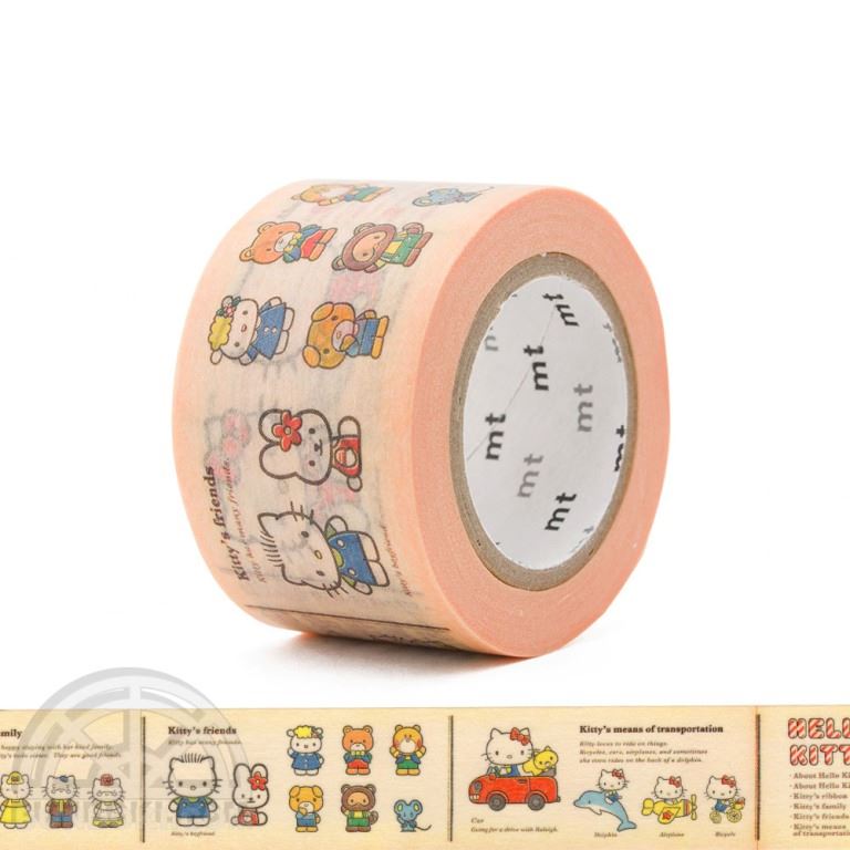 日本製 mt x sanrio 聯名合作款 HelloKitty 凱蒂貓圖畫書 和紙膠帶  4971910197271