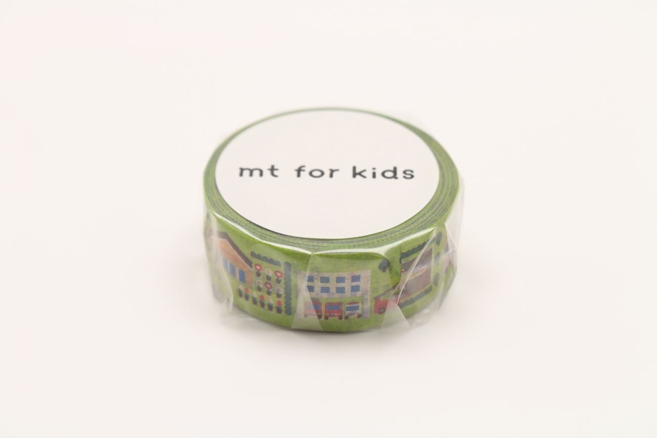 日本製 mt   和紙膠帶 MT01KID018  綠格花園    4971910186961