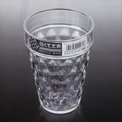 日本製 NAKAYA K477-1 MS鑽石紋 漱口杯 .水杯-透   4955959144717