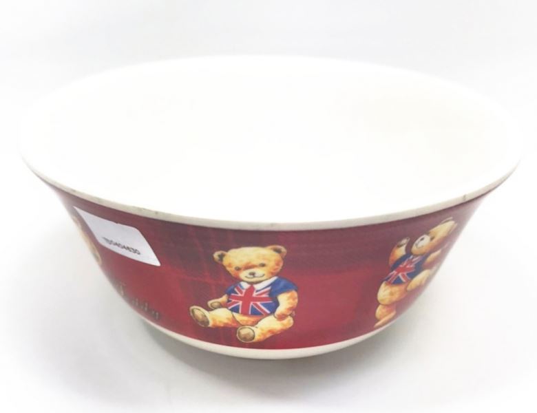 台灣製  文品  803經典泰迪熊西式餐碗  4712733001785