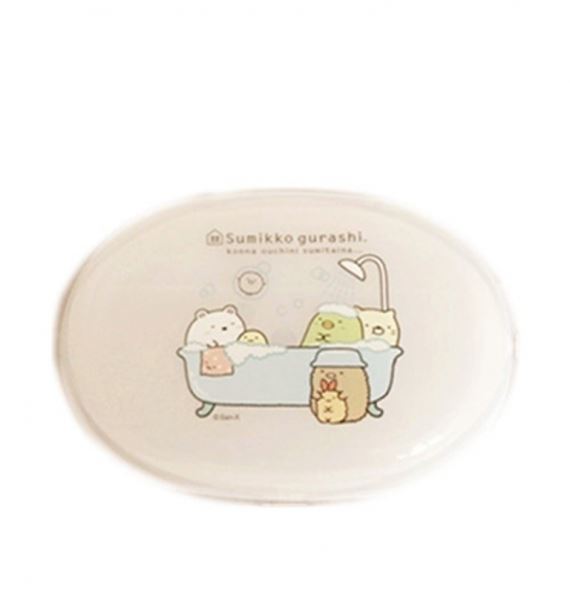 台灣製  Sumikko Gurashi  角落生物-小夥伴  肥皂盒- 白色.粉色.藍色   4713077265642