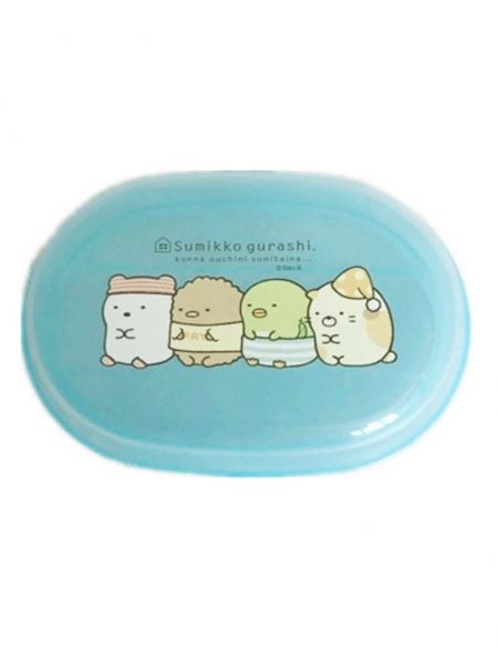 台灣製  Sumikko Gurashi  角落生物-小夥伴  肥皂盒- 白色.粉色.藍色   4713077265642
