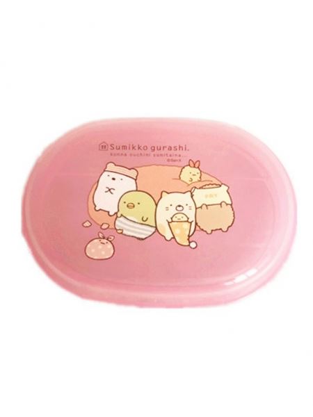 台灣製  Sumikko Gurashi  角落生物-小夥伴  肥皂盒- 白色.粉色.藍色   4713077265642