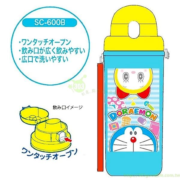 日本製   BANDAI  多啦A夢  小叮噹 直飲式水壺   4970825103834