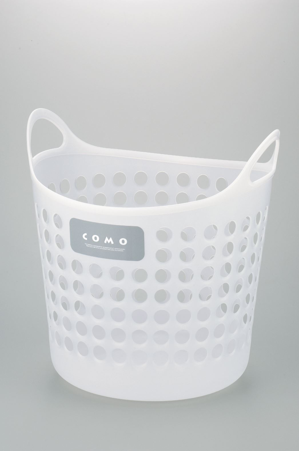 日本製 inomata  4463 COMO雙耳收納籃L - 白/ - 綠-粉/- 藍  /-透白