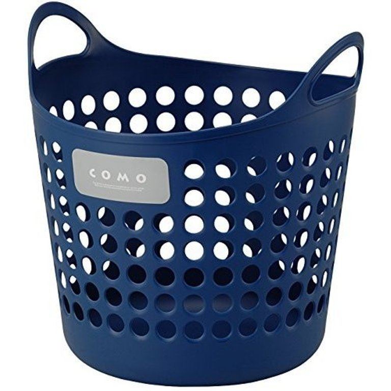 日本製 inomata  4463 COMO雙耳收納籃L - 白/ - 綠-粉/- 藍  /-透白