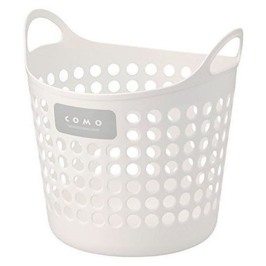 日本製 inomata  4463 COMO雙耳收納籃L - 白/ - 綠-粉/- 藍  /-透白