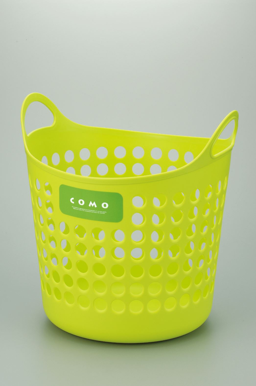 日本製 inomata  4463 COMO雙耳收納籃L - 白/ - 綠-粉/- 藍  /-透白