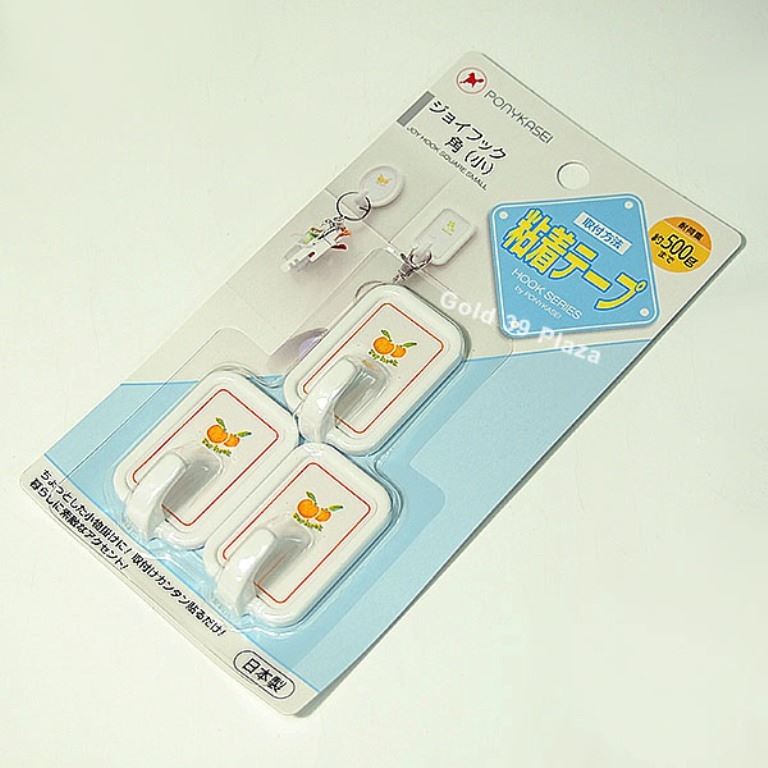  日本製 PONY  粘著式 花朵 3P掛勾    -角勾 / -圓勾