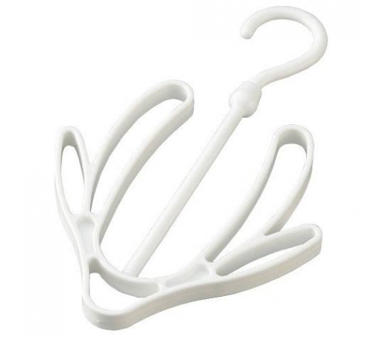 日本製  inomata 3123  IVY可旋轉吊掛式曬鞋架  白色/藍色