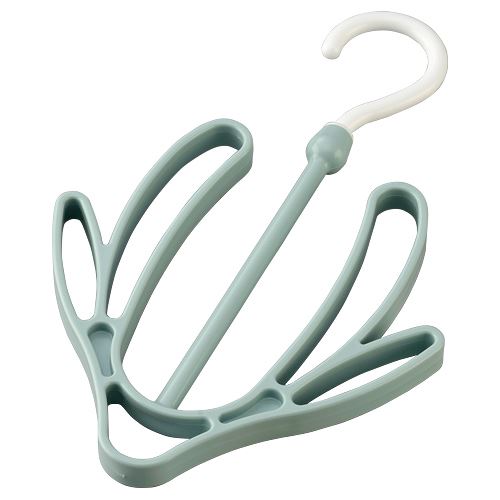 日本製  inomata 3123  IVY可旋轉吊掛式曬鞋架  白色/藍色