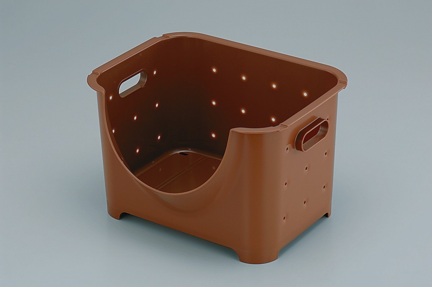 日本製  inomata 1261 可疊式多用途置物收納籃(大) -綠/ -白 / -咖 ~需預定