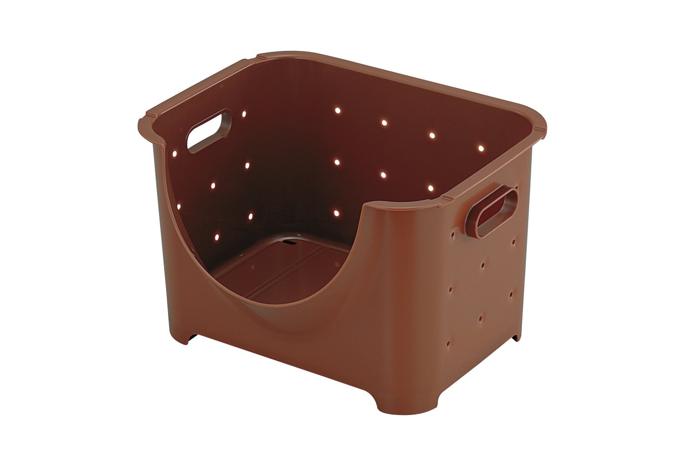 日本製  inomata 1261 可疊式多用途置物收納籃(大) -綠/ -白 / -咖 ~需預定