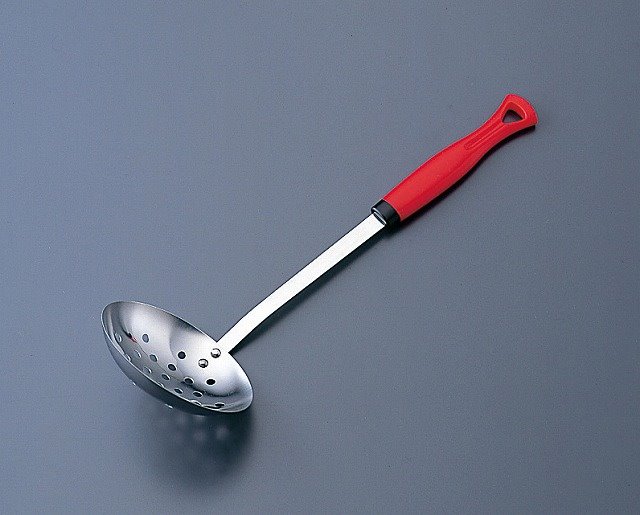 日本製 紅柄ST湯杓(孔)(6-08-02)(7-07-02)    4946869270337