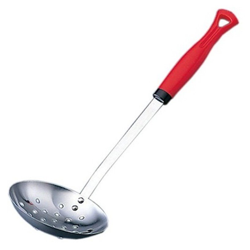 日本製 紅柄ST湯杓(孔)(6-08-02)(7-07-02)    4946869270337