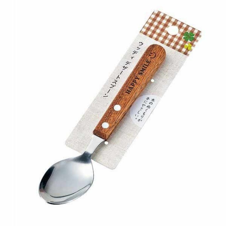 ECHO  ST木柄點心圓匙(大)   4991203163844