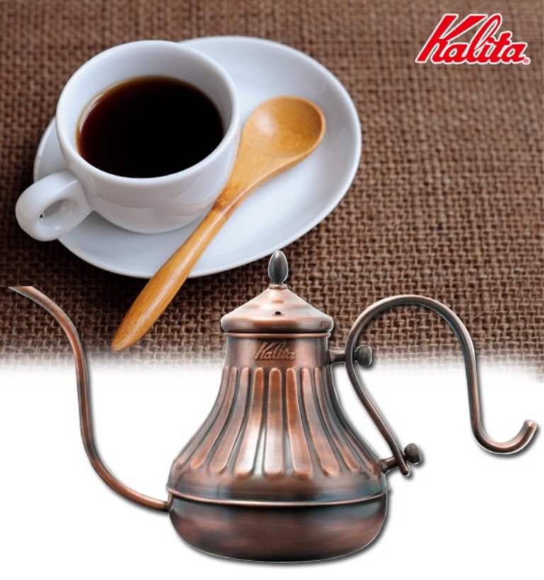 日本製 Kalita  900銅壺咖啡手沖壺細口壺宮廷壺(浮雕款)   4901369508045 ~需預購