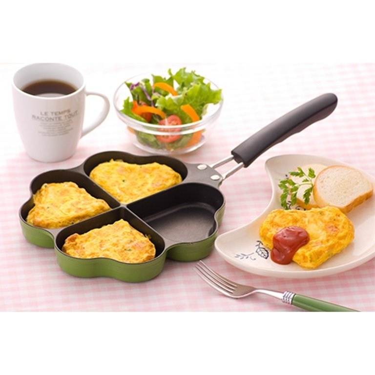 日本製  杉山金屬  KS-2807 四葉幸運草平煎鍋  4900896128078