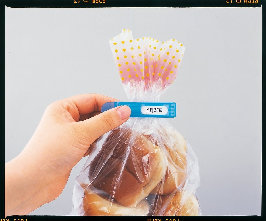 日本製  inomata 6201可標示日期3入保鮮封口夾   4905596620105