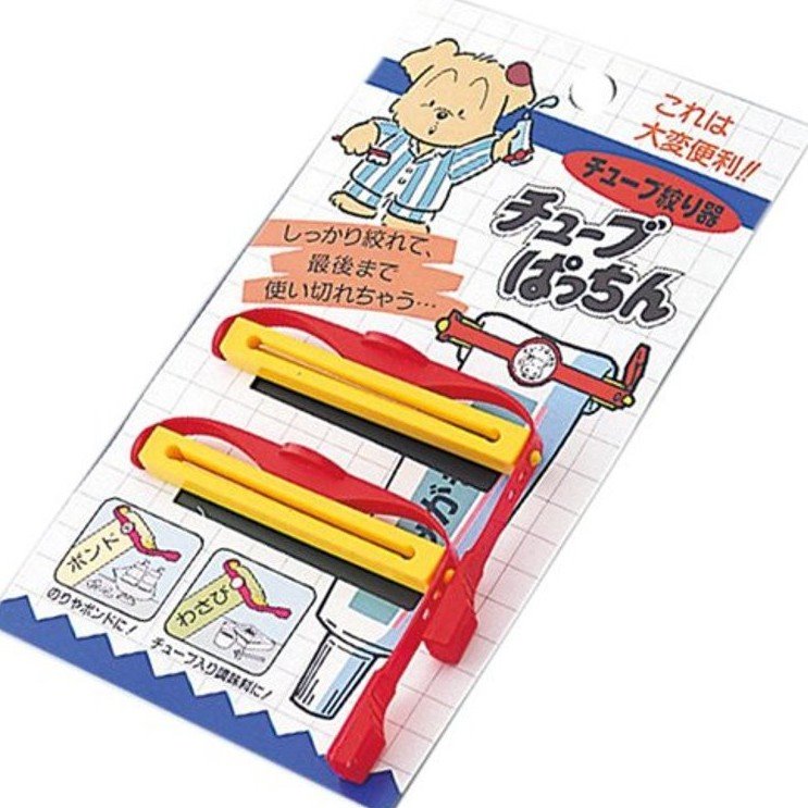 日本製   ECHO  2P旋轉式擠牙膏器 (沙拉、調味料均可用)    4956746080195