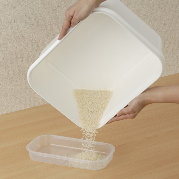 日本製 inomata  1270 米箱6kg-附殘米盒量米杯   4905596127062