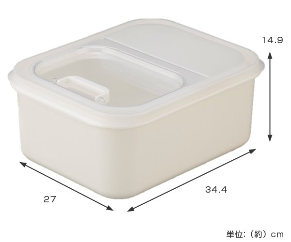 日本製 inomata  1270 米箱6kg-附殘米盒量米杯   4905596127062