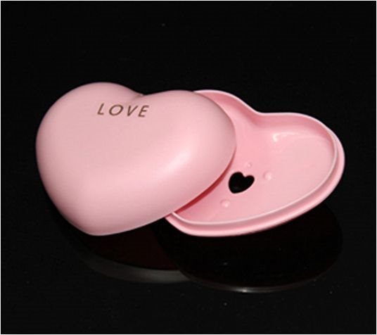 日本製  心型 LOVE滴水皂盒 -  白 . 粉
