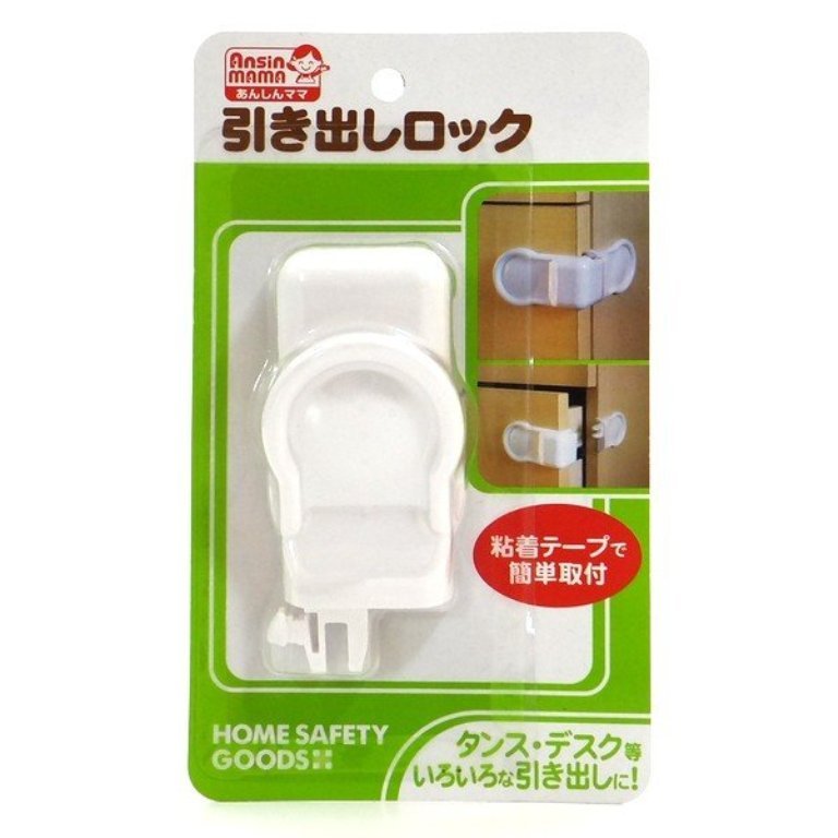  LEMON  防止幼兒任意開啟冰箱抽屜門板專用L型安全扣   4903409155981