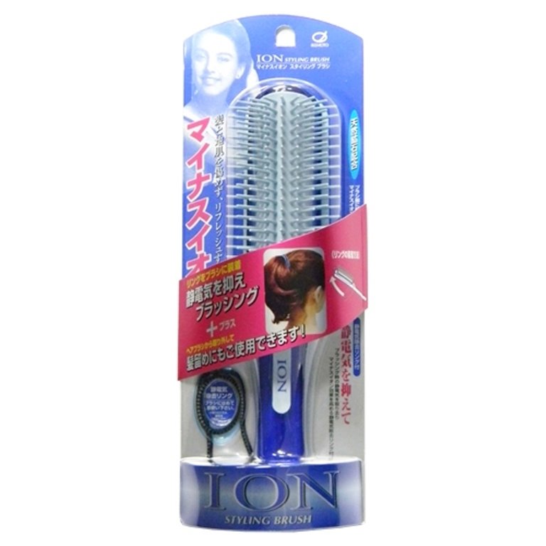 日本製  IKEMOTO 池本  IC-120  負離子髮梳/ ion天然礦石 按摩梳/美髮梳/消除靜電梳子   4970270104875