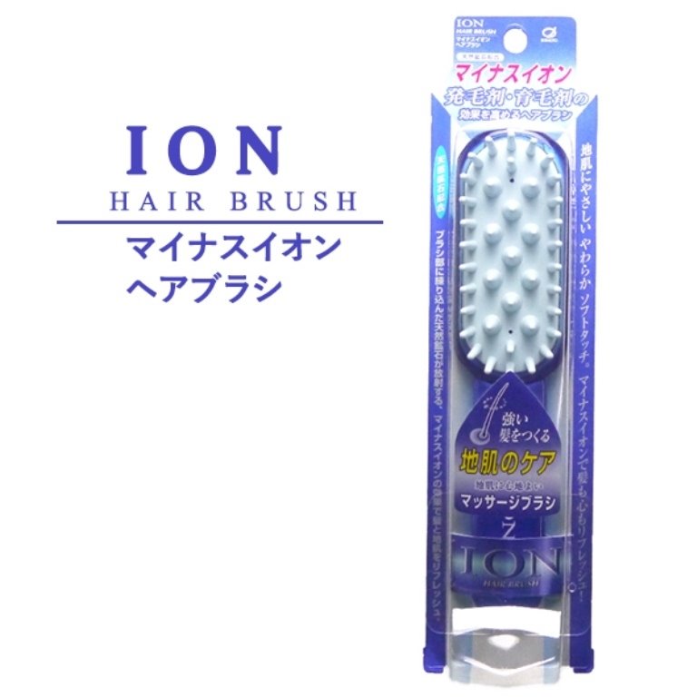 日本製  IKEMOTO  池本  IC-108  負離子按摩梳 / ion天然礦石按摩美髮梳/消除靜電梳子 4970270106268